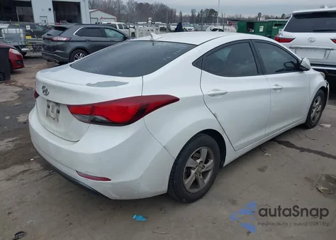 2014 Hyundai Elantra Se z USA, uszkodzony, nr VIN 5NPDH4AE3EH461523